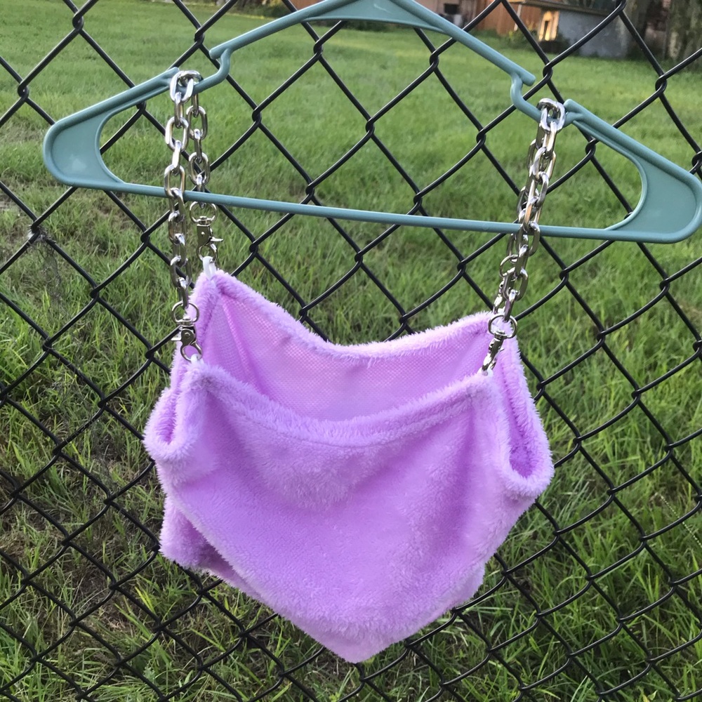 Fuzzy Chain Crop Top💜